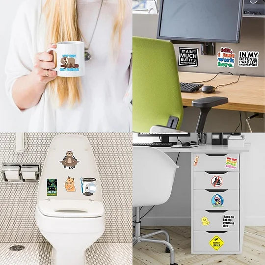 🔥🔥Set of 130 Pcs Funny Saying Stickers