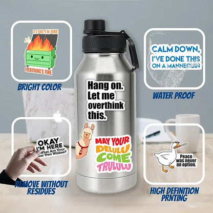 🔥🔥Set of 130 Pcs Funny Saying Stickers