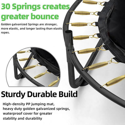🎁Mini Round Trampoline for Kids with Basketball Hoop🎁